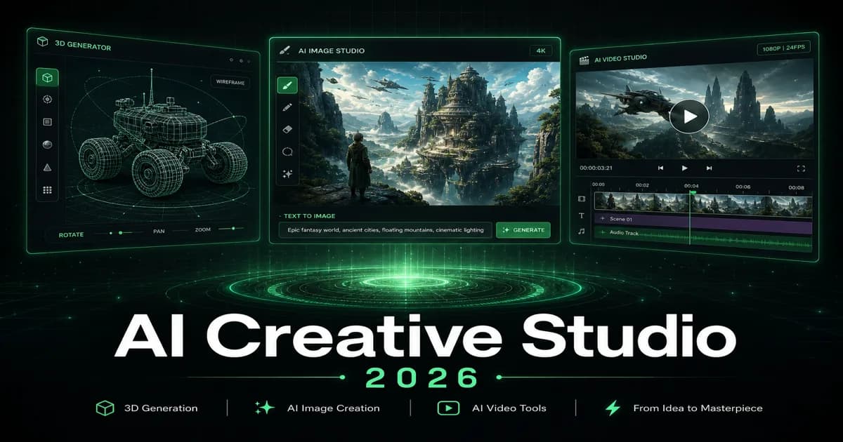 Magic3D creative workspace for 3D title concepts