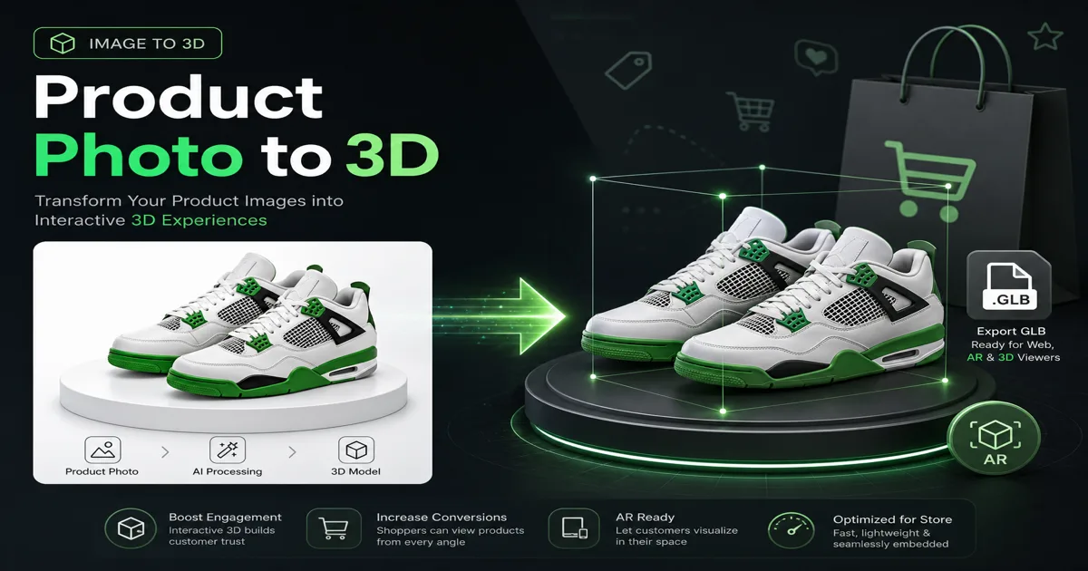 Magic3D product-image to 3D concept workflow
